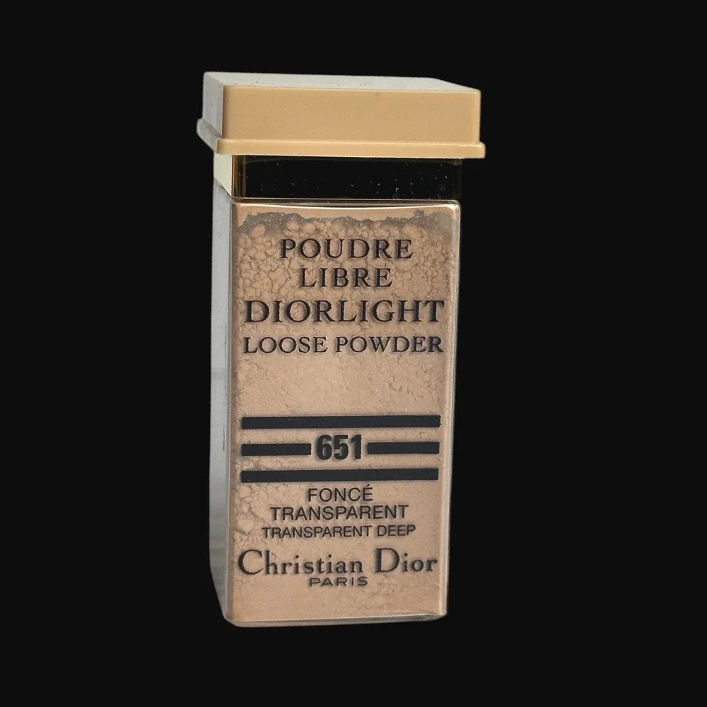 Christian Dior Poudre Libre Diorlight Loose Powder 651 Transparent‎ Deep Vintage